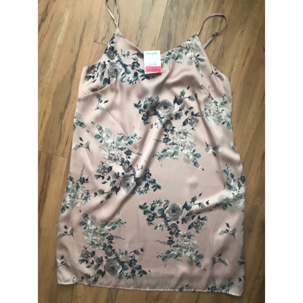 FLORAL SILK SLIP DRESS